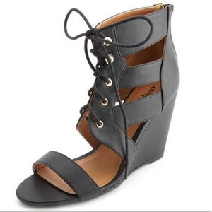Size 10 Black Charlotte Russe Wedges